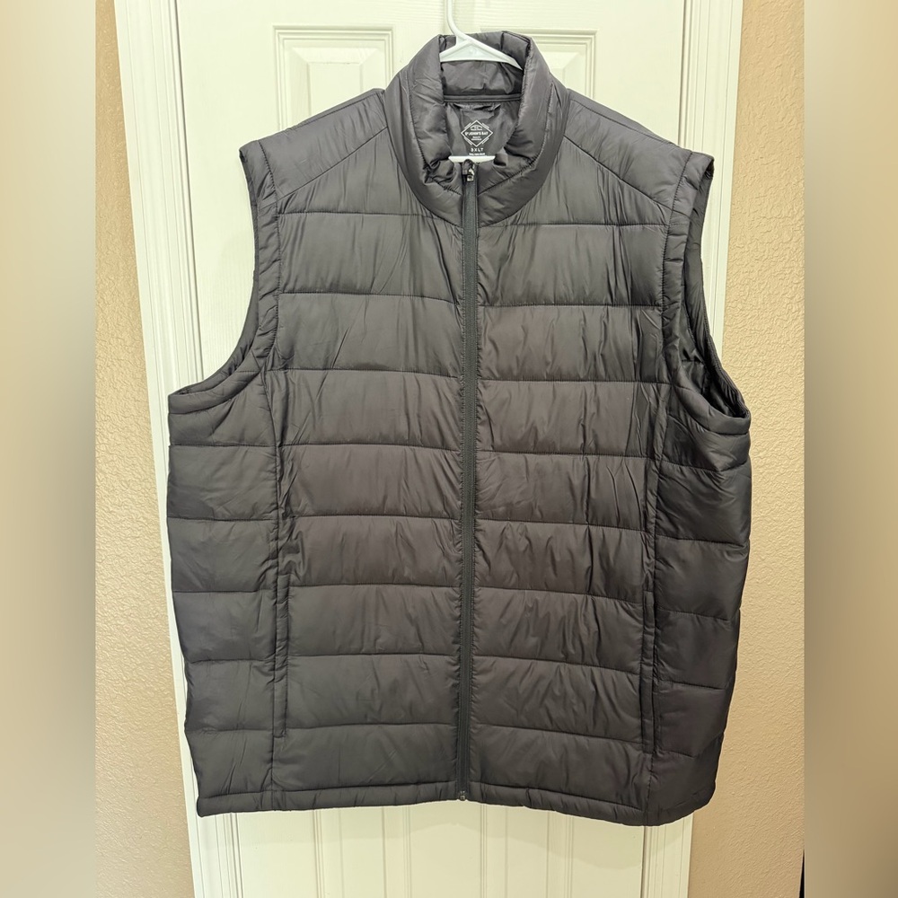 Men's Gray Quilted Vest